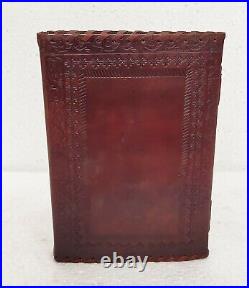 10 x 7 Inch Leather diary in plain with lock pattern Leather journal Lot of 5