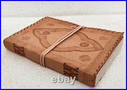 10x7 Inch Leather Journal Diary Handmade Travel Blank Paper Hardcover Book Lot 6