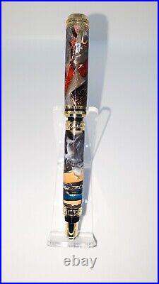 #116-12-49 Fountain Pen Handmade Stabilized Wood Writing Artwork FREE SHIPPING