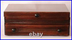 #844 Hand Crafted Fountain Pen Storage Custom Built Solid Mahogany Display Chest