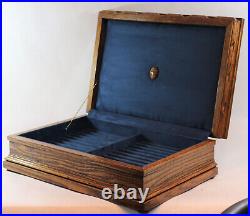 #889 Hand Crafted Fountain Pen Storage Custom Built Solid Oak Display Chest