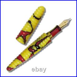 ACME Studio Rings YellowithRed FOUNTAIN Pen by Robert & Trix Haussmann NEW