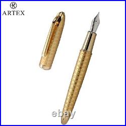 ARTEX craft roller ball pen Luxury heart sutra, scripture, golden, eastern style