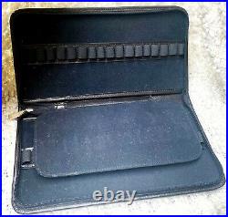 Amazing Hand Made Fountain Pen Traveler Case in Genuine Black Leather (#AR4010)