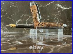 Amazing Spalted Maple Burl Wood Fountain Pen by HTC Creations