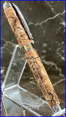 Amazing Spalted Maple Burl Wood Fountain Pen by HTC Creations