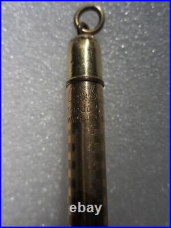 Antique Conklin Toledo Rolled Gold Chatelaine Mini Fountain Pen & Pencil Set