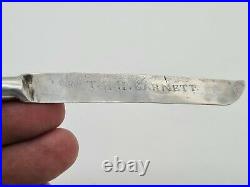 Antique Handmade Solid Silver Dip Pen and Letter Opener Combination