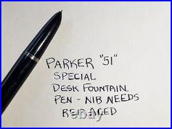 Art Deco Silver Crest Bronze Perpetual Calender Parker 51 Special Fountain Pen
