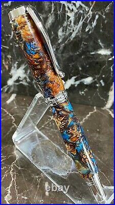 Beautiful Acrylic-Encased Mini-Pinecone Fountain Pen Hand Made by HTC Creations
