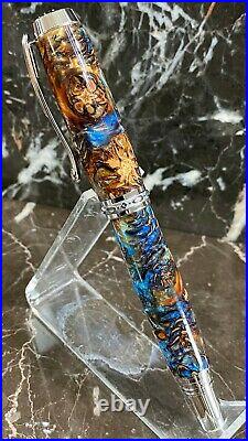Beautiful Acrylic-Encased Mini-Pinecone Fountain Pen Hand Made by HTC Creations