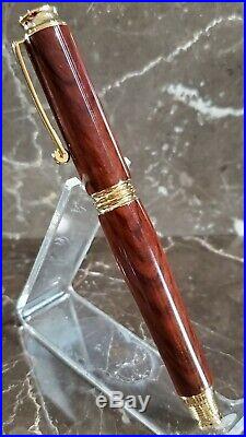 Beautiful Cocobolo Wood Fountain Pen Handmade by HTC Creations