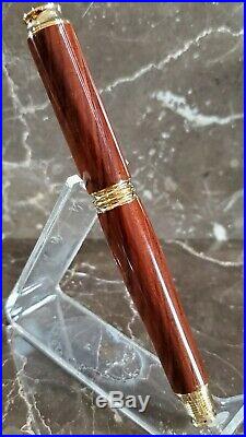 Beautiful Cocobolo Wood Fountain Pen Handmade by HTC Creations