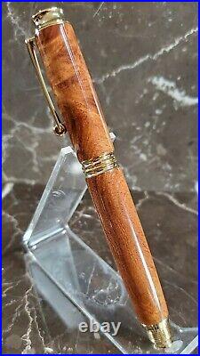 Beautiful Figured Mesquite Wood Fountain Pen Handmade by HTC Creations