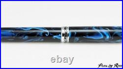 Beautiful custom fountain pen with a stunning blue resin