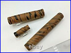 Bexley Ebonite XL Size Custom Handmade Ebonite Fountain Pen Kit Brown Swirl