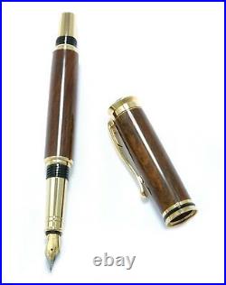 Centauri Pen in Golden Desert Pearl & Gold Trim #191