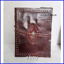 Custom Design office supply Handmade Journal Diary with leather strap closure-3