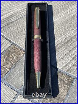 Custom Handmade Wood Pens (2) And (1) Elementary Fountain Pen