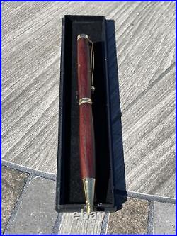 Custom Handmade Wood Pens (2) And (1) Elementary Fountain Pen