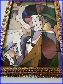 Diego Rivera Young Man With A Fountain Pen Oil On Canvas Framed Painting 85x65cm