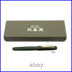 EBOYA Handmade Fountain Pen Kumpoo Ebonite 14K Gold Fine Nib Made in Japan