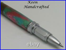 Ew Keen Handcrafted Handmade Magnetic Vertex Brushed Satin Rollerball Pen