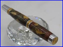 Exceptional High Quality Handmade Large Leaf Encased In Acrylic Fountain Pen
