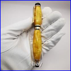 Exclusive Beautiful Vintage Handmade Natural Baltic Yellow Amber Pen 38g