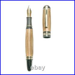 Fountain Pen, Handmade of Olive Wood, Praxis Design