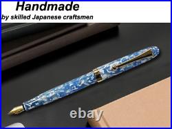 Fountain Pen Onishi Seisakusho sky and cloud Craftsman Handmade in Japan Nib F