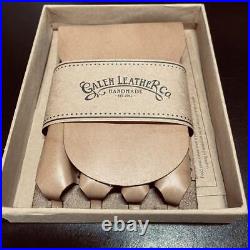 Galen leather fountain pen case holder 4 slot CH natural Rare discontinued