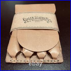 Galen leather fountain pen case holder 4 slot CH natural Rare discontinued