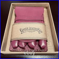 Galen leather fountain pen case holder 4 slot CH pink Rare discontinued