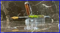 Gorgeous Acrylic-Encased Pinecone Fountain Pen Hand Made by HTC Creations