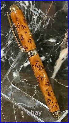 Gorgeous Thuya Burl Wood Fountain Pen by HTC Creations