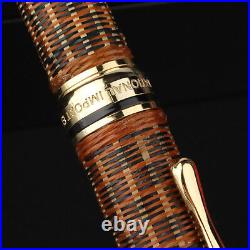 HERO H671 Handmade Fountain Pen Bamboo Weaving Skills Fine 0.5mmWriting Gift Set