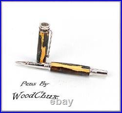 HandMade Writing Pen Fountain Wooden Cholla Cactus Wood Art SEE VIDEO 956a