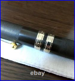 Handmade 14K Fountain Pen Ohashido Black Gold Vintage with Banboo Case