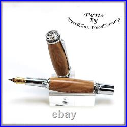 Handmade Exotic Bimble Box Burl Wood Rollerball Or Fountain Pen ART 1444