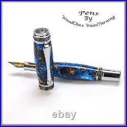 Handmade Exotic Mini Pine Cones & Resin Rollerball Or Fountain Pen ART 1391a