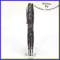 Handmade Exotic Mini Pine Cones & Resin Rollerball Or Fountain Pen ART 1392a