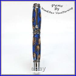 Handmade Exotic Mini Pine Cones & Resin Rollerball Or Fountain Pen ART 1393a
