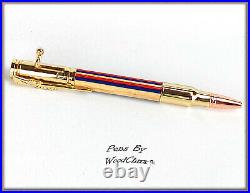 Handmade Gold Writing Pen Spectraply Wood Bolt Action Hunting SEE VIDEO 796a