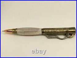 Handmade Hunter Lever Action Pen with Antique Brass Accents & Berea Parts