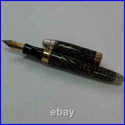 Handmade Japanese Lacquer & Gold Fountain Pen Floating Water Unused