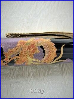 Handmade Japanese golden Makie fountain Pen Dragon