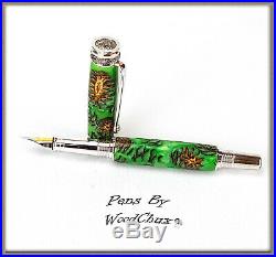 Handmade Mini Pine Cone Writing Rollerball Or Fountain Pen Art SEE VIDEO 578A