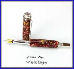 Handmade Mini Pine Cone Writing Rollerball Or Fountain Pen Art SEE VIDEO 580a