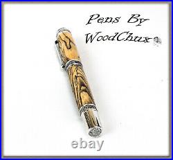 Handmade Spalted Tamarind Wood Rollerball Or Fountain Pens ART SEE VIDEO 1079a